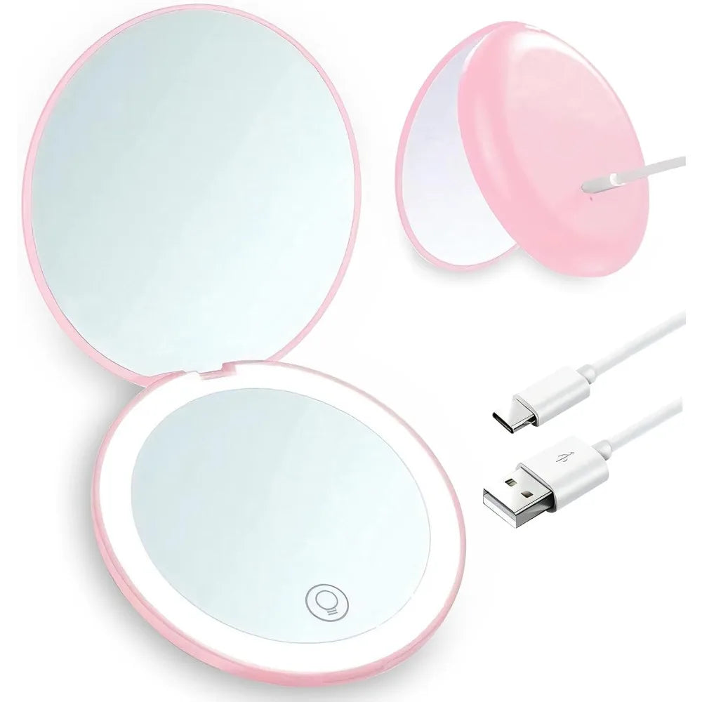 Portable LED Travel Mirror